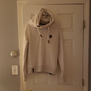 Naketano Cream Cowl Neck Sweater